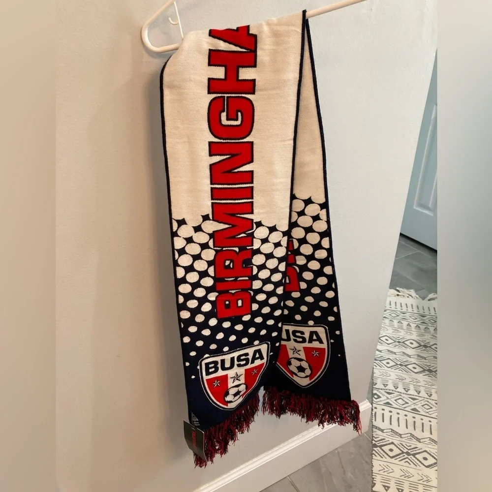Birmingham united BUSA soccer scarf NWT